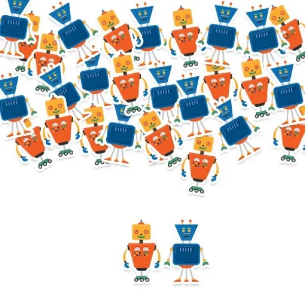 Robot Temalı Masa Konfetisi V1 - 30 Adet