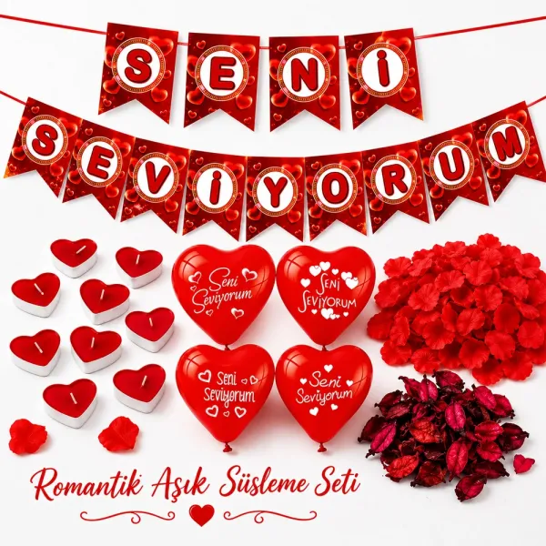 Romantik Aşık Süsleme Seti