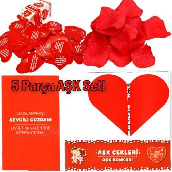 Romantik Aşk Seti 5 Parça