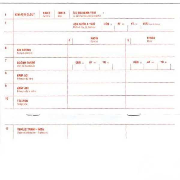 Romantik Aşk Seti 5 Parça