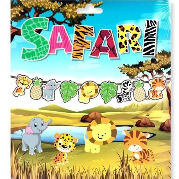 Safari Dekoratif Banner (165*20 cm)