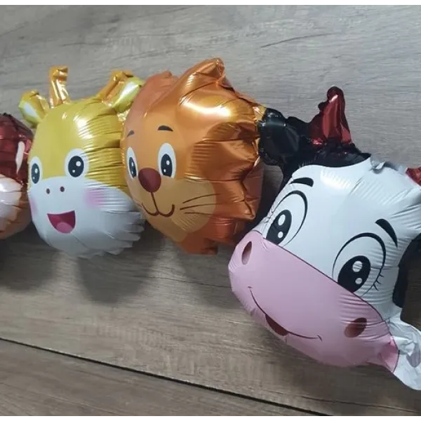 Safari Hayvanları Birleşik Folyo Balon 107*20 cm