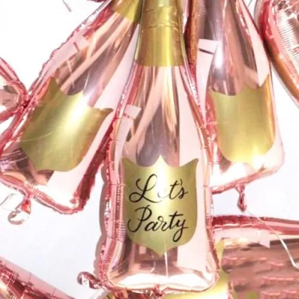 Şampanya Şişesi Folyo Balon Kalemli 92x38 cm