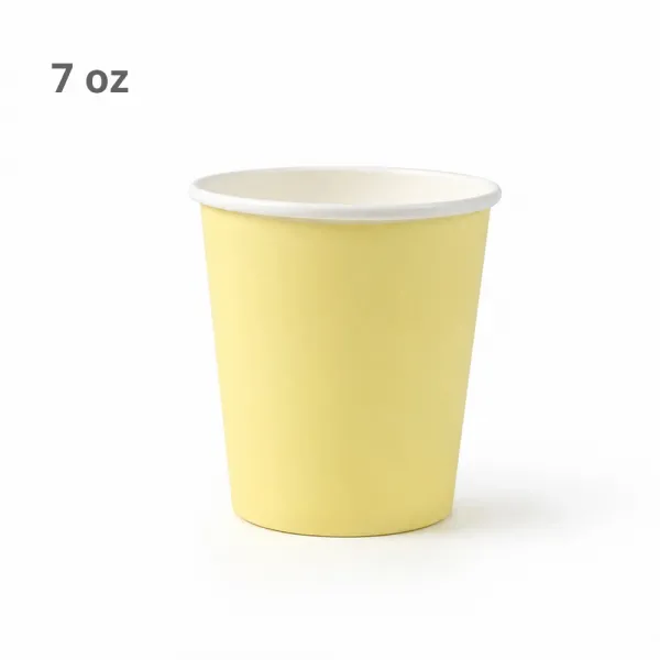 Sarı Karton Bardak (7 oz - 8 Adet)