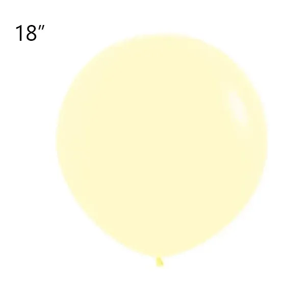 Sarı Makaron Jumbo Balon (18 inch / 45 cm)