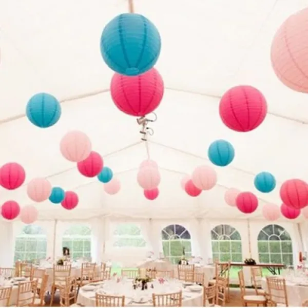 30 cm Sarı Yuvarlak Fener Süs 1 Adet