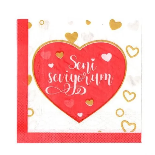 Seni Seviyorum Peçete 20 adet