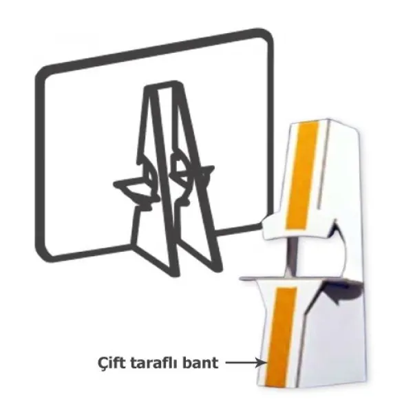 Sevimli Ayıcık Ayaklı Pano 37 cm