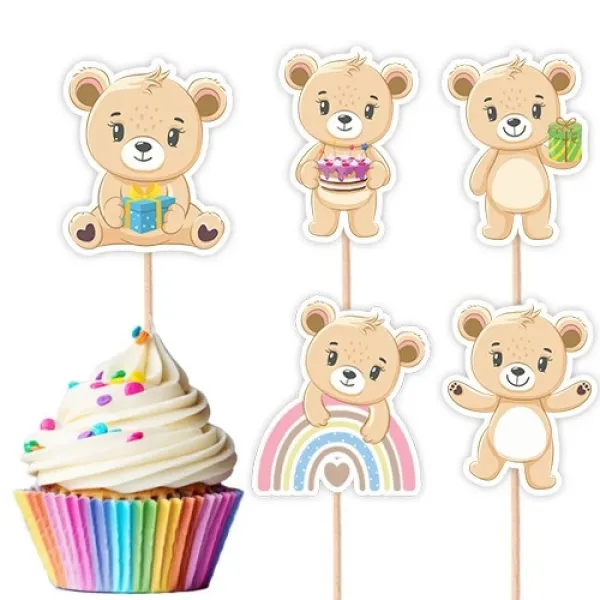 Sevimli Ayıcık Little Bear Şekilli Kürdan 10 Adet