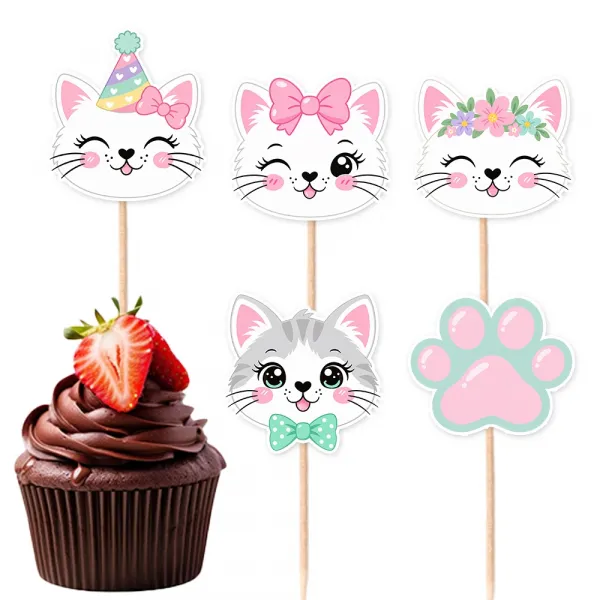 Sevimli Kedi Kürdan (10 Adet)