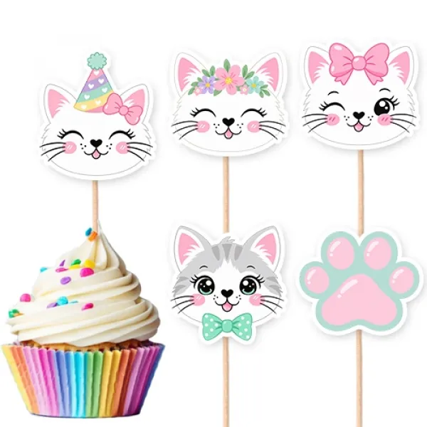 Sevimli Kedi Kürdan (10 Adet)