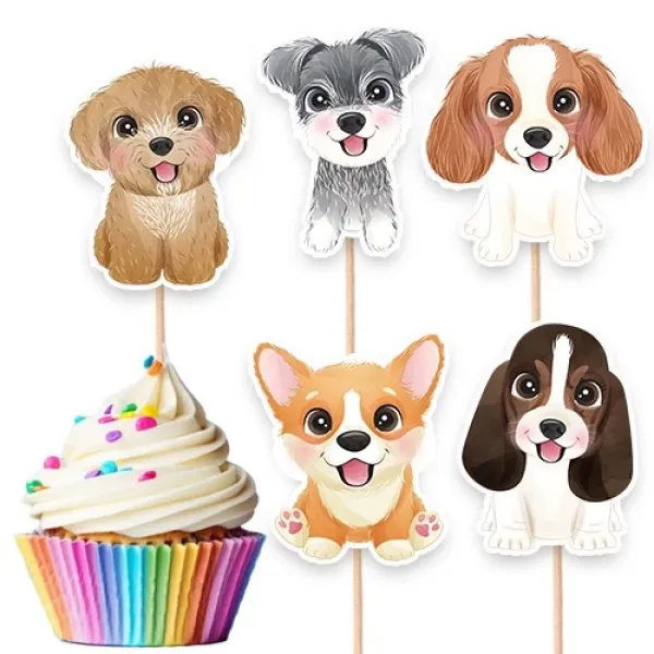 Sevimli Köpekler Little Dog Şekilli Kürdan 10 Adet