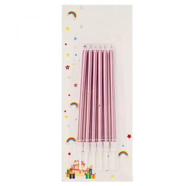 Simli Pasta Mumu Pembe 6 Adet