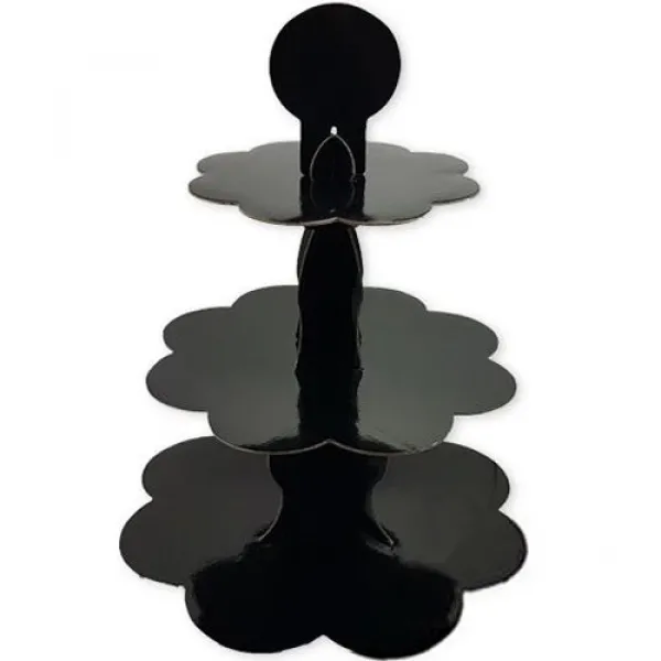 Siyah Kek Standı (3 Katlı)