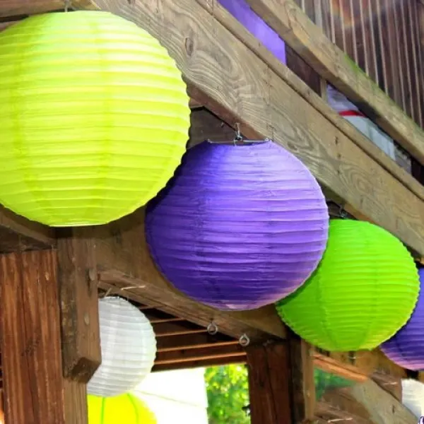 30 cm Siyah Yuvarlak Fener Süs 1 Adet