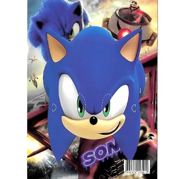 16 Sayfa Sonic Boyama Kitabı Stickerlı 1 Adet
