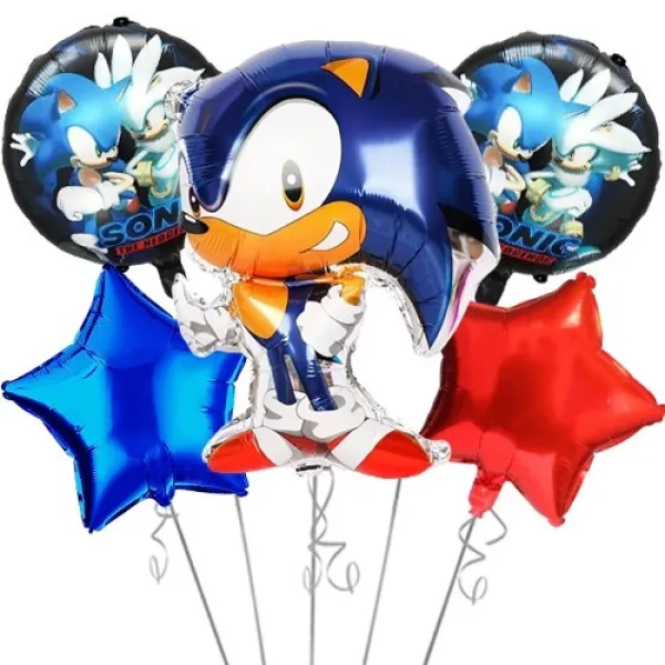 Sonic Folyo Balon Seti 5li YENİ