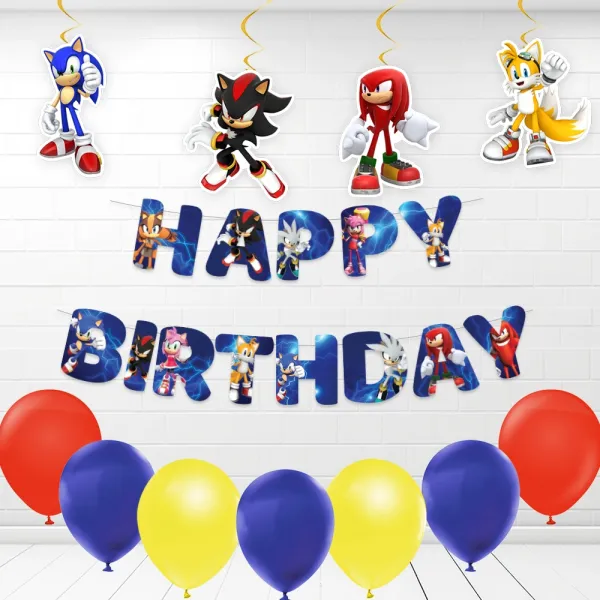 Sonic Parti Malzemeleri Seti Ekonomik
