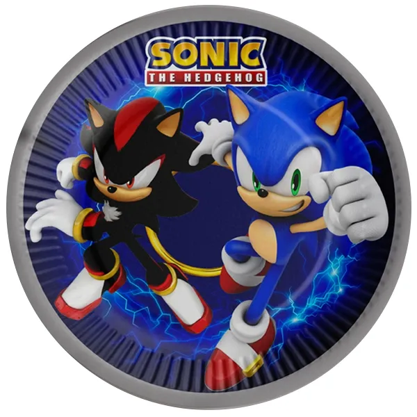 Sonic vs Shadow Karton Tabak (8 adet)