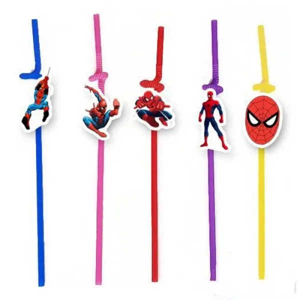 Spiderman Artistik Pipet 10 Adet