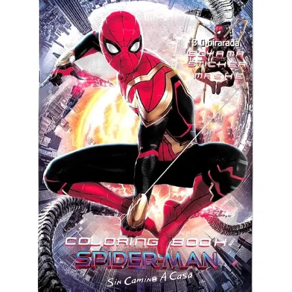 16 Sayfa Spiderman Boyama Kitabı Stickerlı 1 Adet