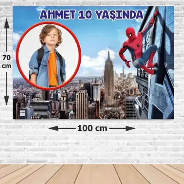 Spiderman Doğum Günü Afişi 70*100 cm