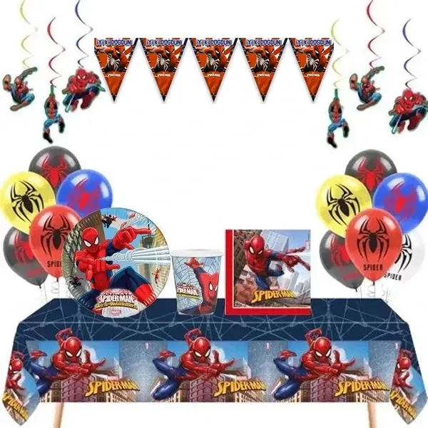 Spiderman Ekonomik Parti Seti (8 Kişilik)
