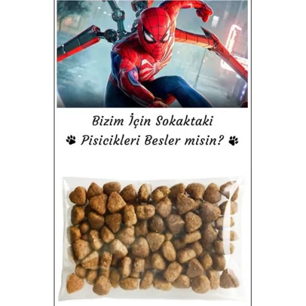Spiderman Hediyelik Kedi Maması 5 Adet