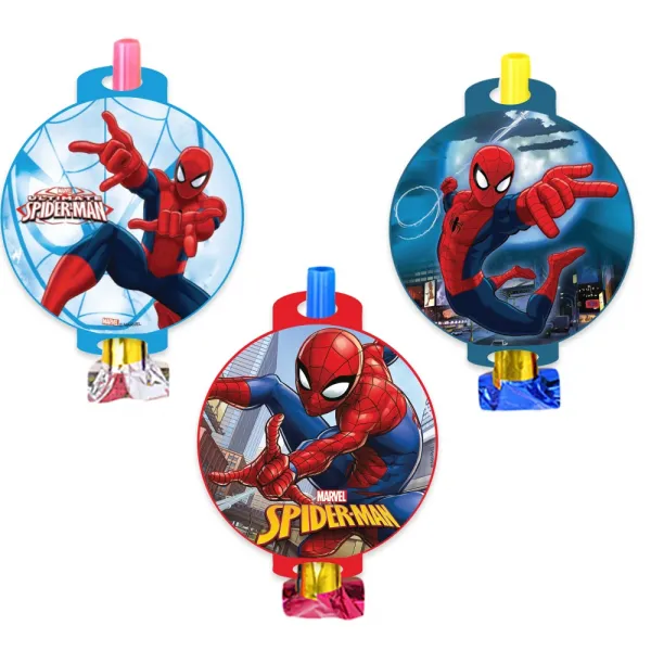 Spiderman Parti Düdüğü (6 adet)