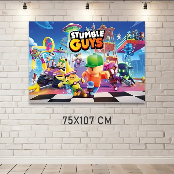 Stumble Guys Doğum Günü Afişi (75x107 cm)
