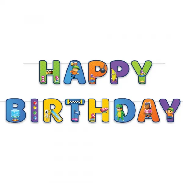 Stumble Guys Happy Birthday Yazısı (170 cm)