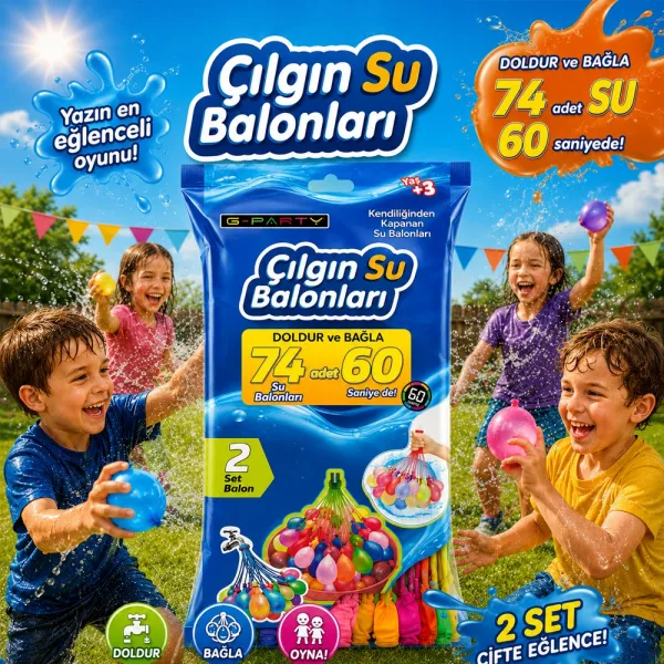 Hazır Su Balonu Seti - Hızlı Dolum (74 Adet)
