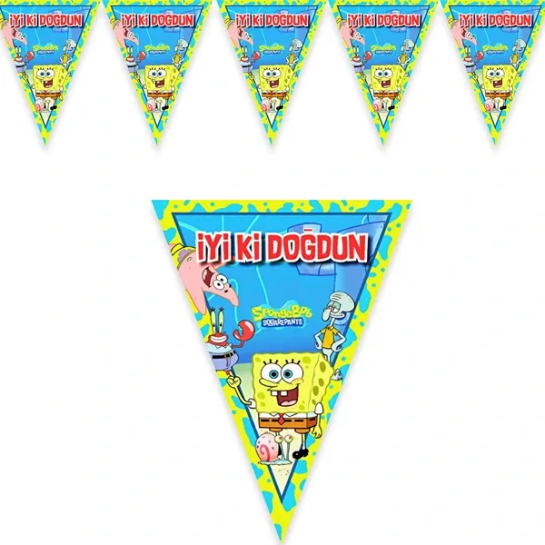 Sünger Bob Flama Bayrak (1.5 Metre)