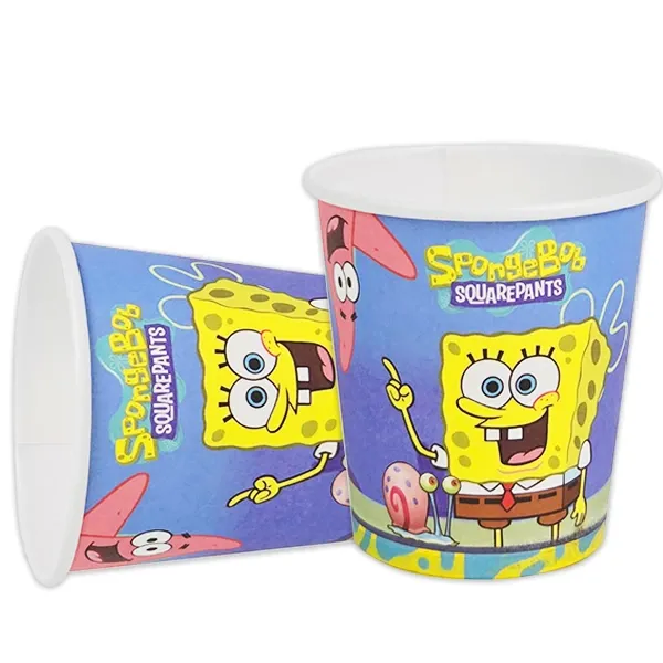 Sünger Bob Karton Bardak 8 Adet