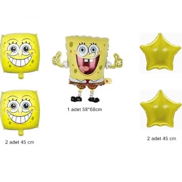 Süngerbob Folyo Balon Seti 5li