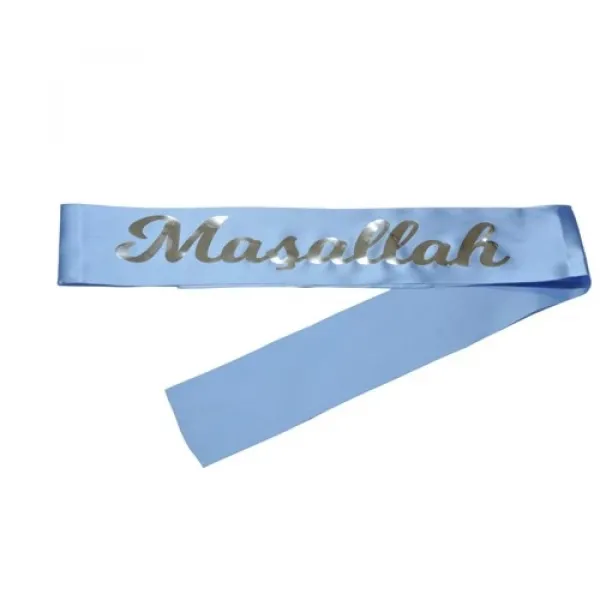 Sünnet Partisi Maşallah Yazılı Kuşak Gümüş