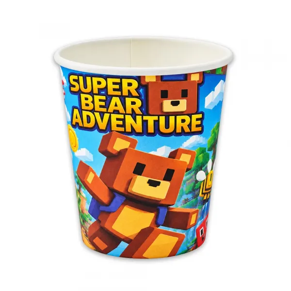Super Bear Karton Bardak (8 Adet)