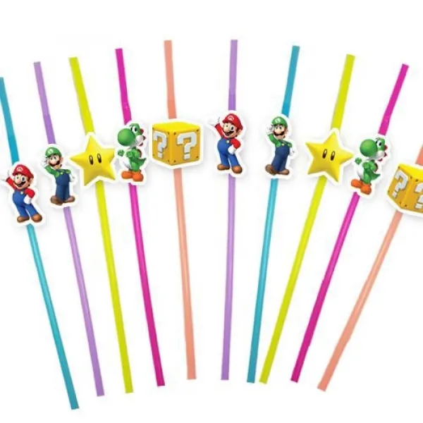 Süper Mario Artistik Pipet 10 Adet