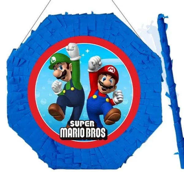 Süper Mario Pinyata 42 cm + Sopası