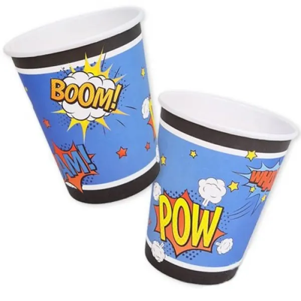 Superhero Comics Bardak 8 adet