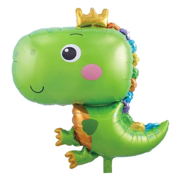 Taçlı Baby Dinozor Folyo Balon 75*55 cm