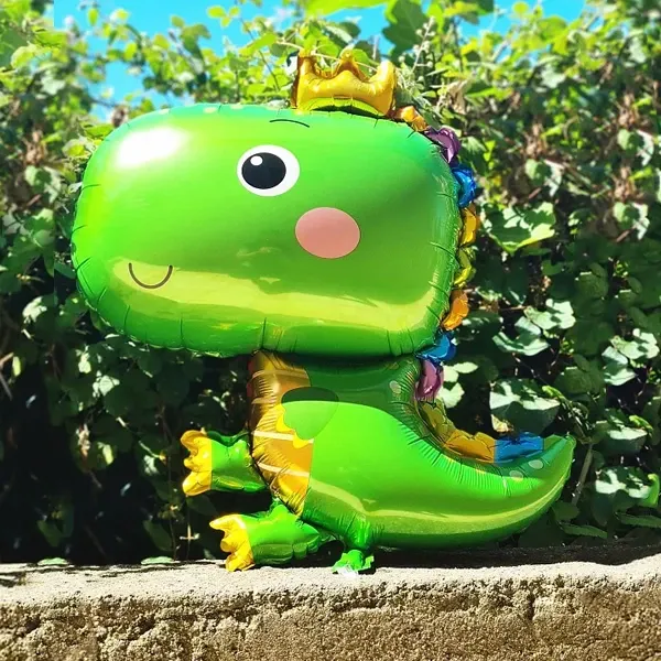 Taçlı Baby Dinozor Folyo Balon 75*55 cm