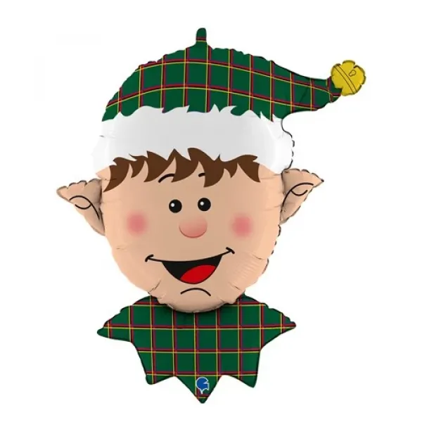 Tartan Elf Kafa Folyo Balon 81 cm