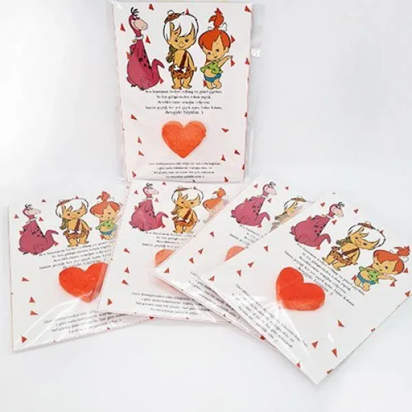 Taş Devri Çakıltaş/Bambam Hediyelik Tohum Kartı 5 adet