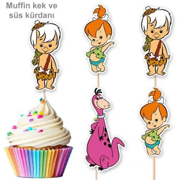 Taş Devri Çakıltaş/Bambam Şekilli Kürdan 10 Adet