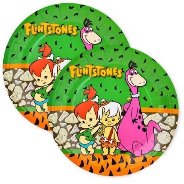 Taş Devri Çakıltaş/Bambam Tabak 8 adet