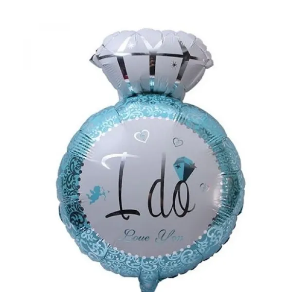 Tektaş (I do love you) Folyo Balon Mavi 47x73 cm