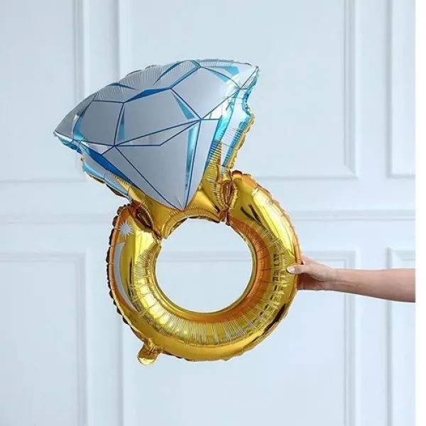 Tektaş Yüzük Folyo Balon Gold 65x48 cm