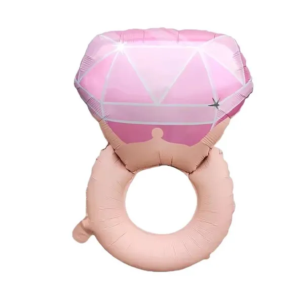 Tektaş Yüzük Folyo Balon Pembe 46*68 cm