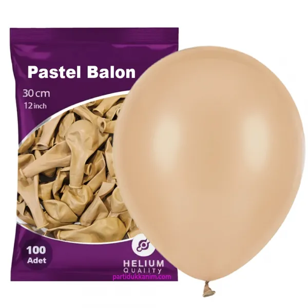 Ten Rengi Pastel Balon 100 Adet
